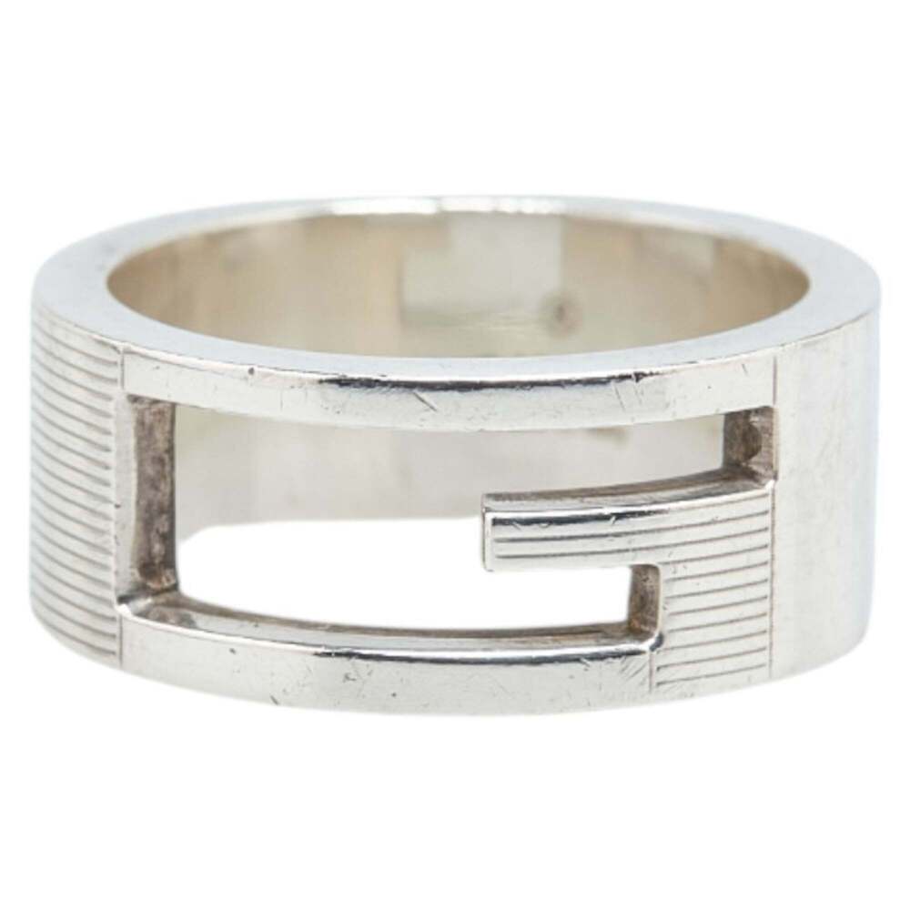 Gucci Branded G Ring #11 SV925 Silver Women's GUCCI - Picture 2 of 8